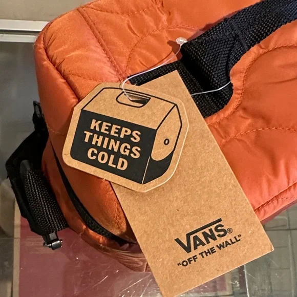 Vans cooler Quilted Orange Bag with Black Accents - Picture 4 of 6
